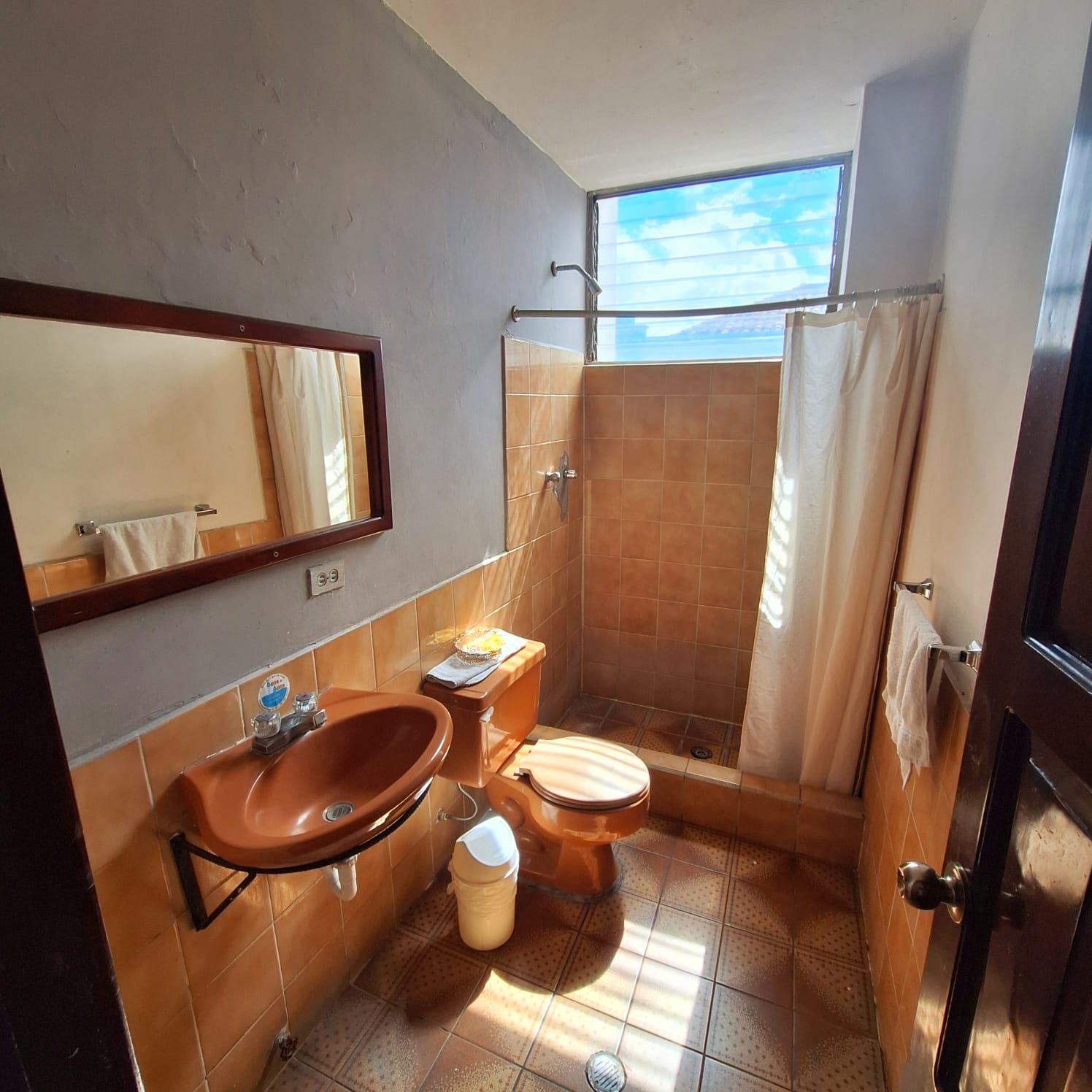 Doble con vista al volcán