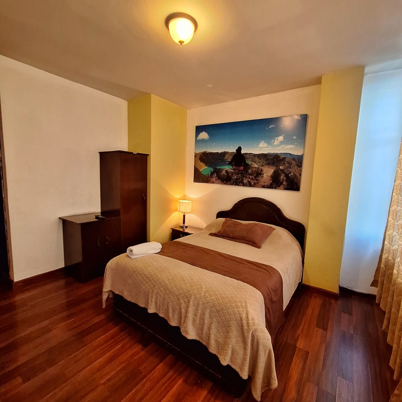 Habitación con vista al Chimborazo