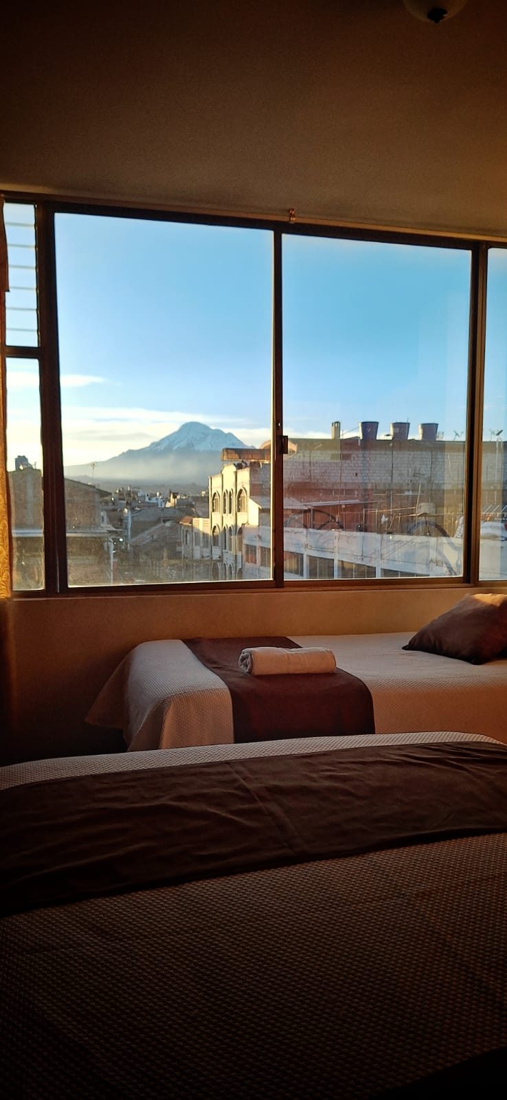 Vista al Chimborazo desde habitación